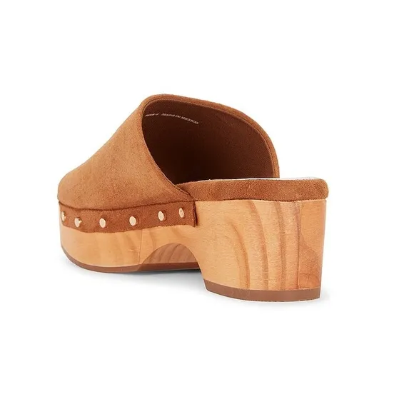 DOLCE VITA Dorado Studded Mule Sandal in Saddle Suede