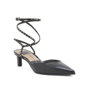 DOLCE VITA Midnight Leather Loklyn Stud Heels