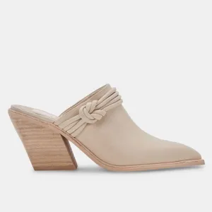 Dolce Vita Sita Mules Heel Faux Leather Off White NEW 8.5 US
