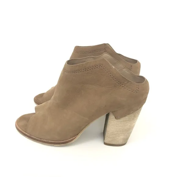 Dolce Vita Size 10 Noa Mules Stacked Heel Booties