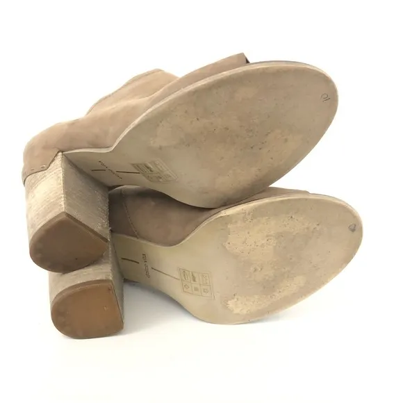 Dolce Vita Size 10 Noa Mules Stacked Heel Booties