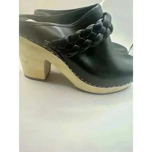 Dolce Vita Women’s Hila Slip on Leather Platform Clogs size 7.5