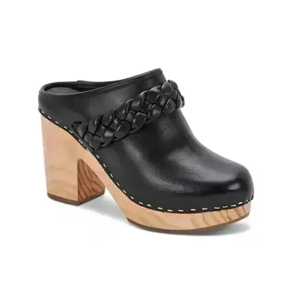 Dolce Vita Women’s Hila Slip on Leather Platform Clogs size 7.5