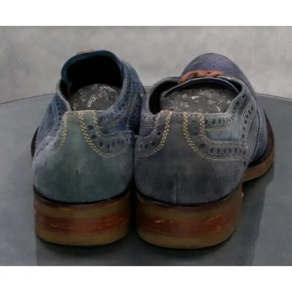 Donald J Pliner Emeri Men's Wingtip Oxfords Dress Shoes Size 9.5 Made In Italy