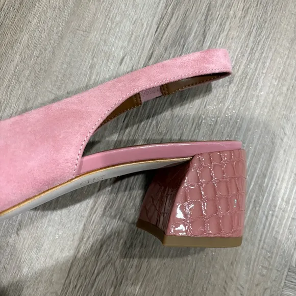 Donald J. Pliner Pink Slingback Heels Amore Pump Size 8