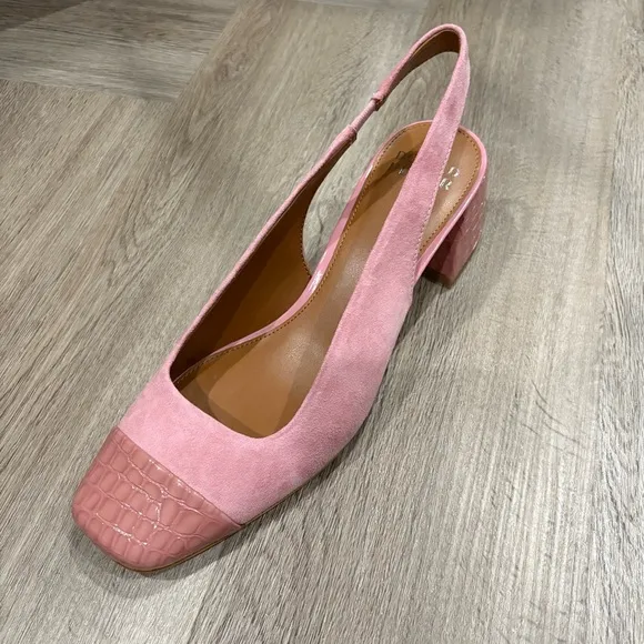 Donald J. Pliner Pink Slingback Heels Amore Pump Size 8