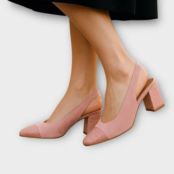 Donald J. Pliner Pink Slingback Heels Amore Pump Size 8