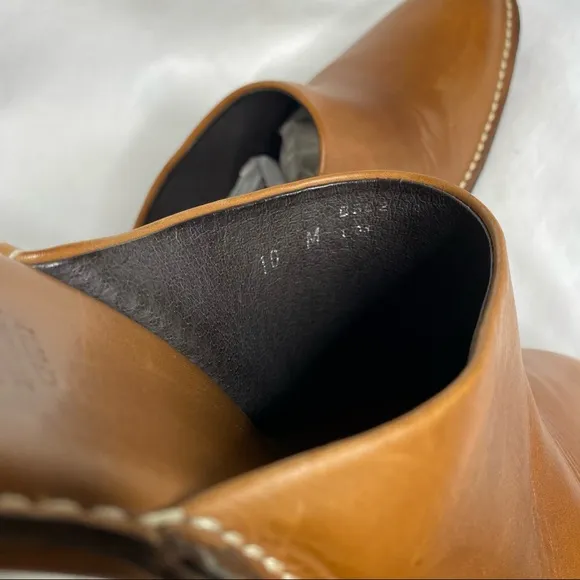 Donald J Pliner Tan Mules, Made in Italy