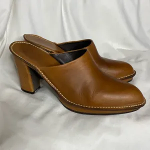 Donald J Pliner Tan Mules, Made in Italy