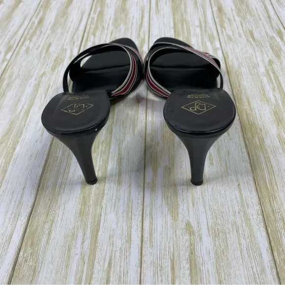 Donald J Pliner Trixx Red Stripe Criss Cross Strap Heels