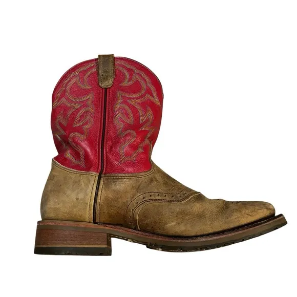 Double-H Domestic Wide Square ICE Roper Western Boot DH3567 Mens 12D
