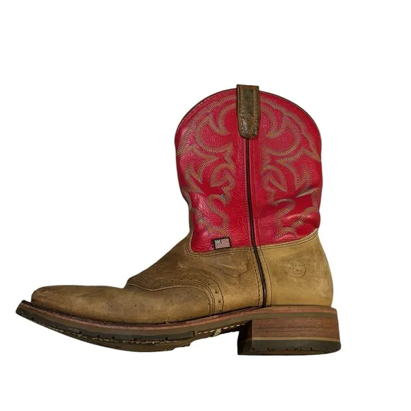 Double-H Domestic Wide Square ICE Roper Western Boot DH3567 Mens 12D