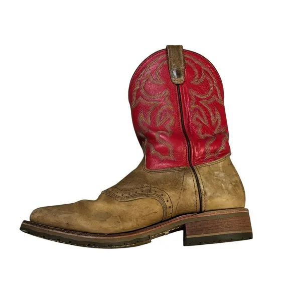 Double-H Domestic Wide Square ICE Roper Western Boot DH3567 Mens 12D