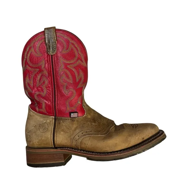 Double-H Domestic Wide Square ICE Roper Western Boot DH3567 Mens 12D