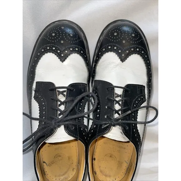 Dr. Martens 3989/59 Bex Wingtip Leather Oxford Brogue Laced Shoes M-8, W-9