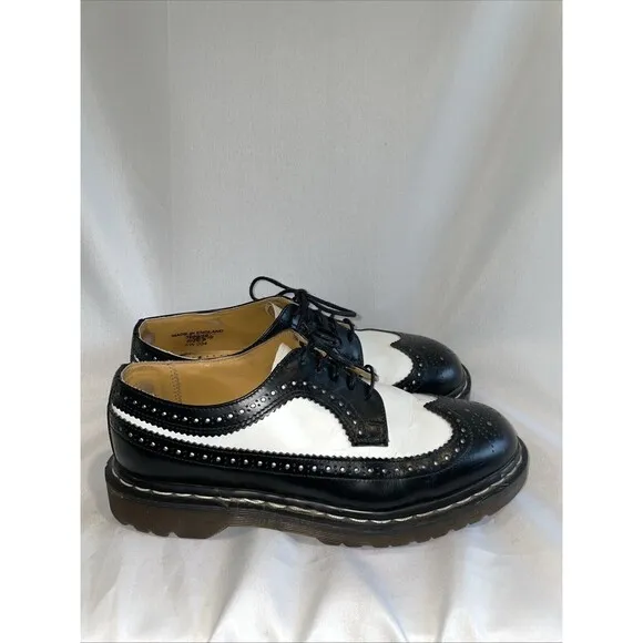 Dr. Martens 3989/59 Bex Wingtip Leather Oxford Brogue Laced Shoes M-8, W-9