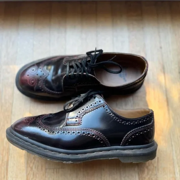 Dr. Martens Black and Brown Leather Oxfords