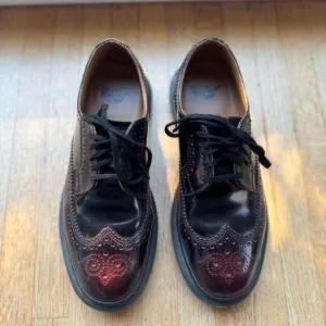 Dr. Martens Black and Brown Leather Oxfords
