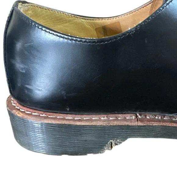 Dr. Martens Doc Leigh Black 5-Eye Toe Cap Oxfords Shoes Men’s US 9 See Desc!!
