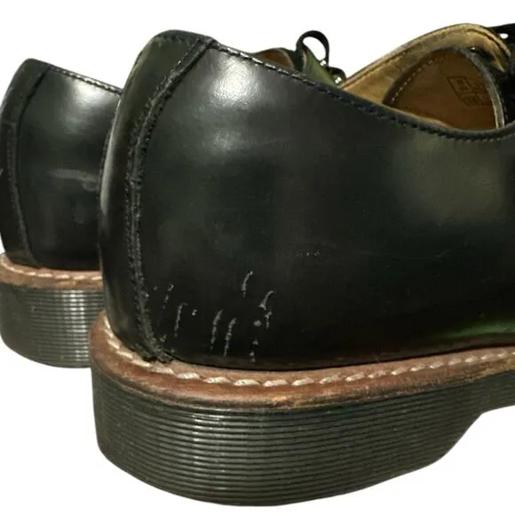 Dr. Martens Doc Leigh Black 5-Eye Toe Cap Oxfords Shoes Men’s US 9 See Desc!!