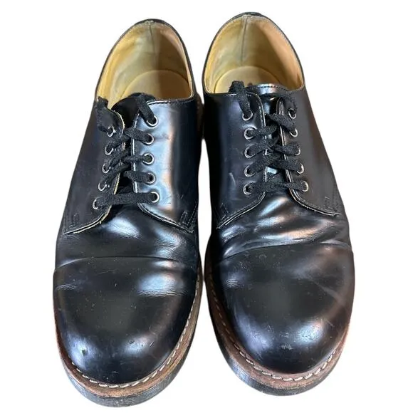 Dr. Martens Doc Leigh Black 5-Eye Toe Cap Oxfords Shoes Men’s US 9 See Desc!!