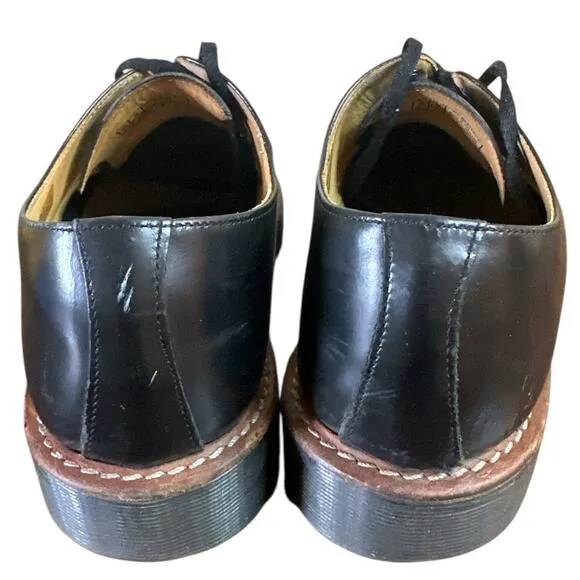 Dr. Martens Doc Leigh Black 5-Eye Toe Cap Oxfords Shoes Men’s US 9 See Desc!!