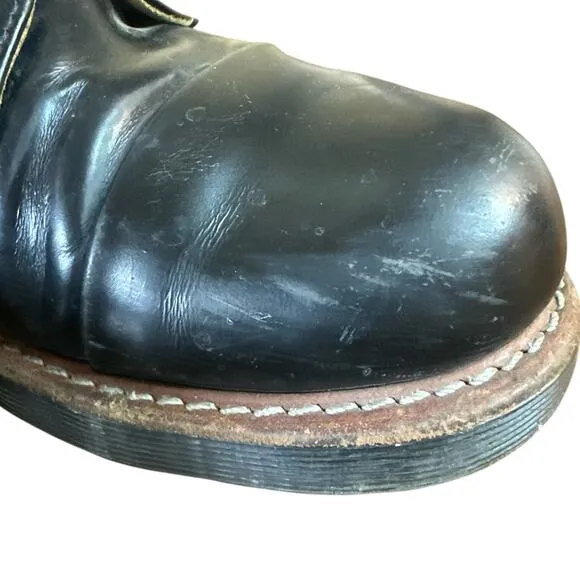 Dr. Martens Doc Leigh Black 5-Eye Toe Cap Oxfords Shoes Men’s US 9 See Desc!!