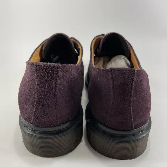 Dr Martens Docs Pointed Toe Oxfords Women’s Size 6 UK, Size 8 US Purple Suede