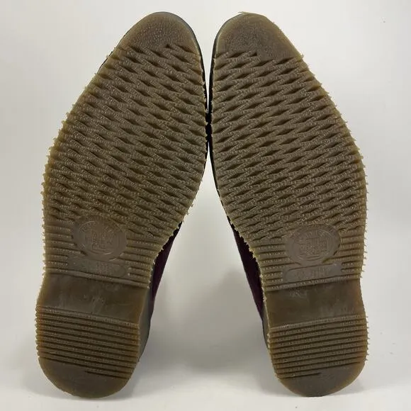 Dr Martens Docs Pointed Toe Oxfords Women’s Size 6 UK, Size 8 US Purple Suede