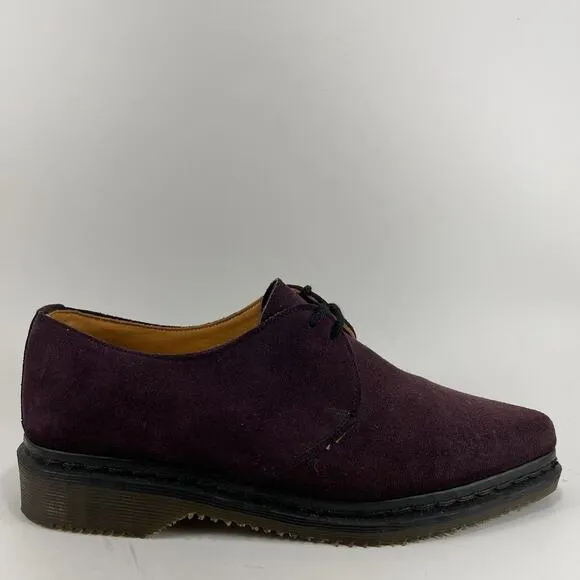 Dr Martens Docs Pointed Toe Oxfords Women’s Size 6 UK, Size 8 US Purple Suede