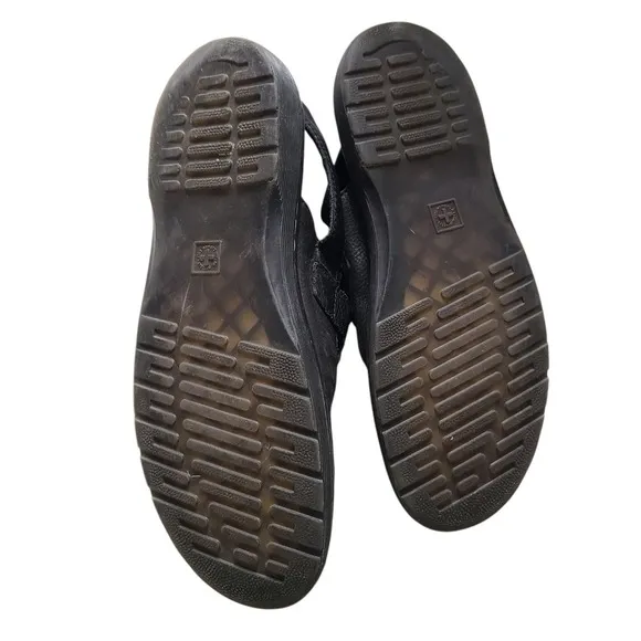 Dr Martens Jorge RVE  Black Mules Slingback Leather Sz US12/ UK11/ EU46 AW004