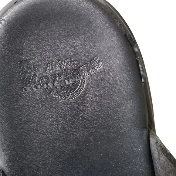 Dr Martens Jorge RVE  Black Mules Slingback Leather Sz US12/ UK11/ EU46 AW004