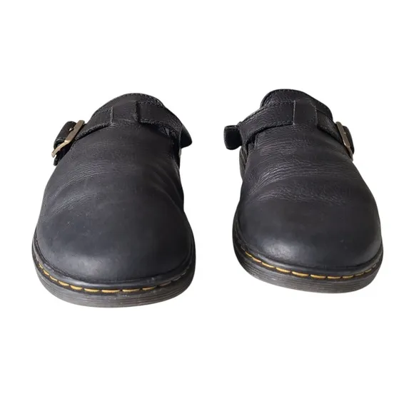Dr Martens Jorge RVE  Black Mules Slingback Leather Sz US12/ UK11/ EU46 AW004