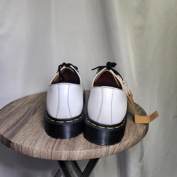 Dr. Martens Ramsey Smooth Leather Creepers White Oxfords Shoes 11L 10M