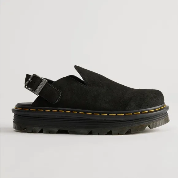 Dr. Martens Zebzag Premium Suede Platform Mule