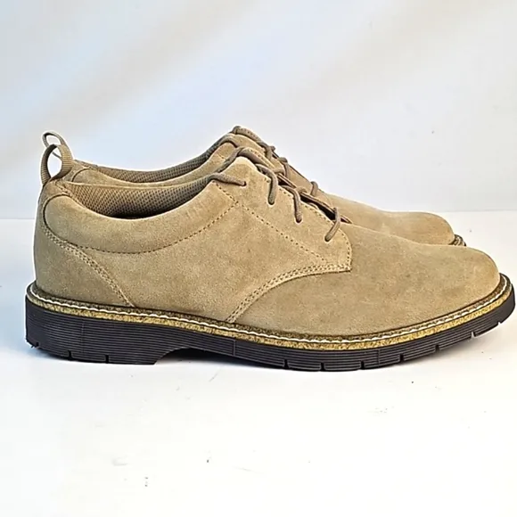 Dr. Scholl's Advanced Comfort Tan Suede Leather Lace Up Gel Cushion Oxford Shoe