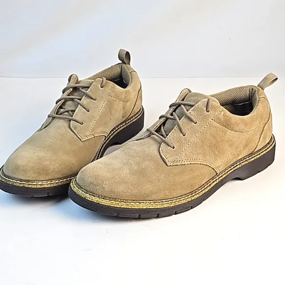 Dr. Scholl's Advanced Comfort Tan Suede Leather Lace Up Gel Cushion Oxford Shoe