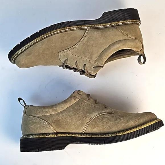 Dr. Scholl's Advanced Comfort Tan Suede Leather Lace Up Gel Cushion Oxford Shoe