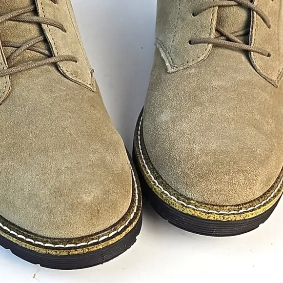 Dr. Scholl's Advanced Comfort Tan Suede Leather Lace Up Gel Cushion Oxford Shoe