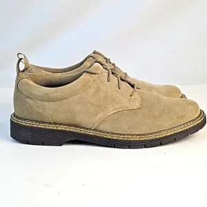 Dr. Scholl's Advanced Comfort Tan Suede Leather Lace Up Gel Cushion Oxford Shoe
