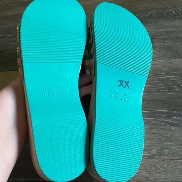 Dr Scholls Kate Spade New York Clogs Size 8M Bella Plaid Slides Sandals