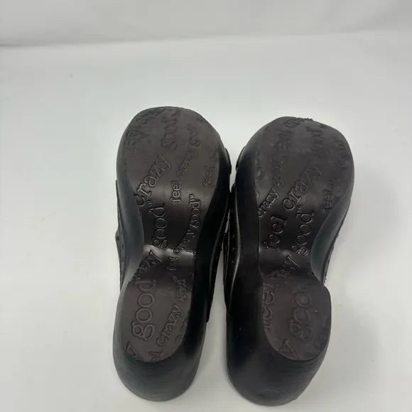 Dr Scholls Women's Brown slip on dance Clogs