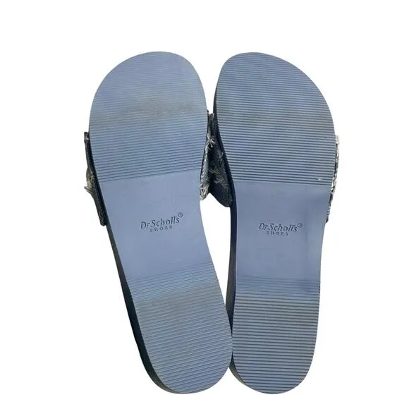 Dr. Scholl's X Free People Original Clogs Sandal Denim Blue Fabric Size 9