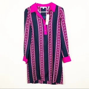 Draper James Flannery 100% silk Shirt dress NWT