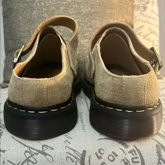 Dr. Martens Women's Isham Tan Suede Mules