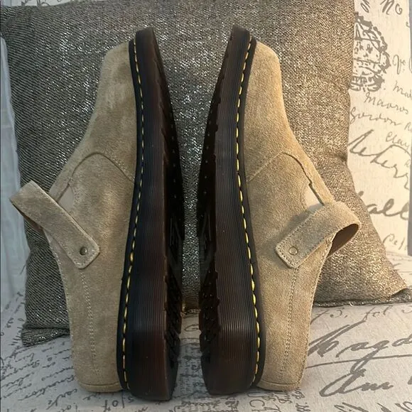 Dr. Martens Women's Isham Tan Suede Mules