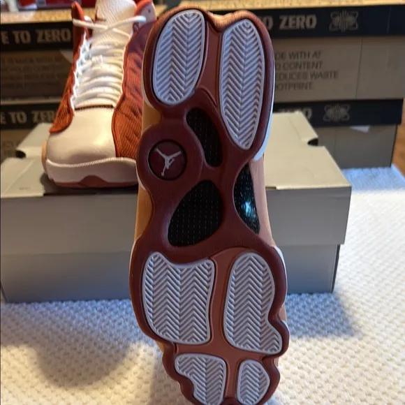 DS Air Jordan 13 Retro Red and White Athletic Shoes with Iconic Design Brand New