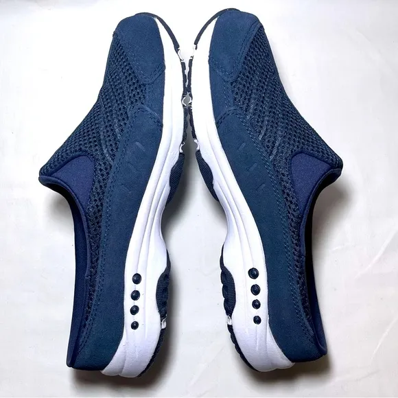 Easy Spirit Size 7 Navy Traveltime Classic Clogs Slip-On Shoes Mules