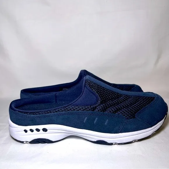 Easy Spirit Size 7 Navy Traveltime Classic Clogs Slip-On Shoes Mules