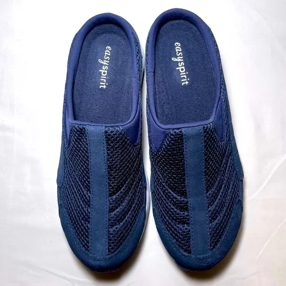 Easy Spirit Size 7 Navy Traveltime Classic Clogs Slip-On Shoes Mules